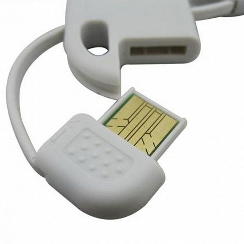 Nøkkelring USB ladekabel for iPad iPod for iPhone 5 5S 5G