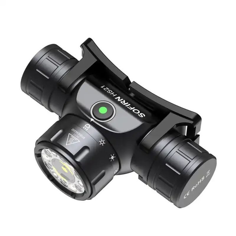 Hodelykt Sofirn HS21 2200lumens, USB-C oppladbar 18650, IP65